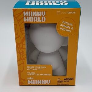 Munny World 4” Mini Munny White Vinyl Art Toy